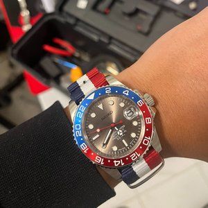 Seiko Pepsi Mod Nh35 automatic watch